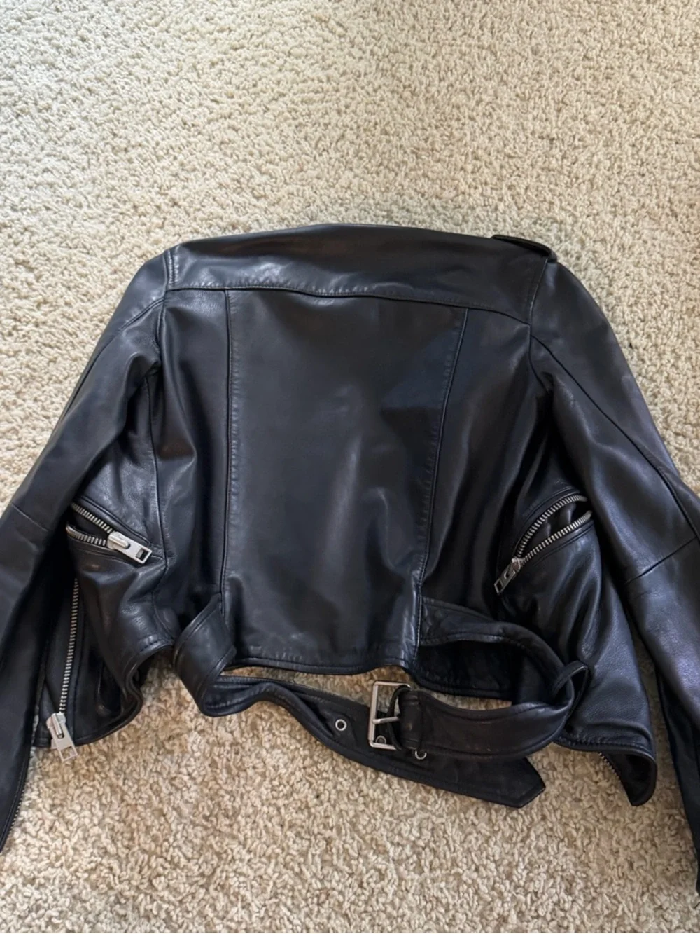 Allsaints BALFERN LEATHER BIKER JACKET - Picture 7 of 7